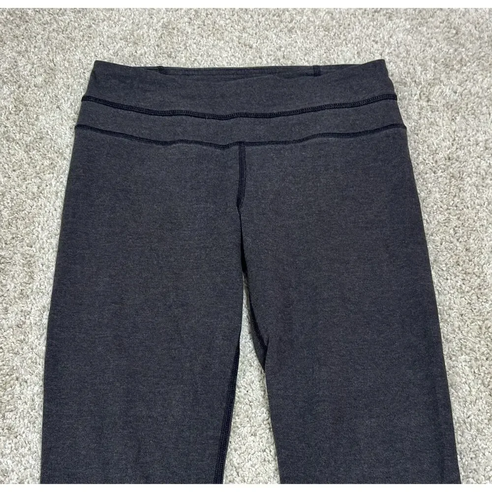 Lululemon Skinny Groove Pant Full-On Luon Yoga Leggings Size 2 Gray